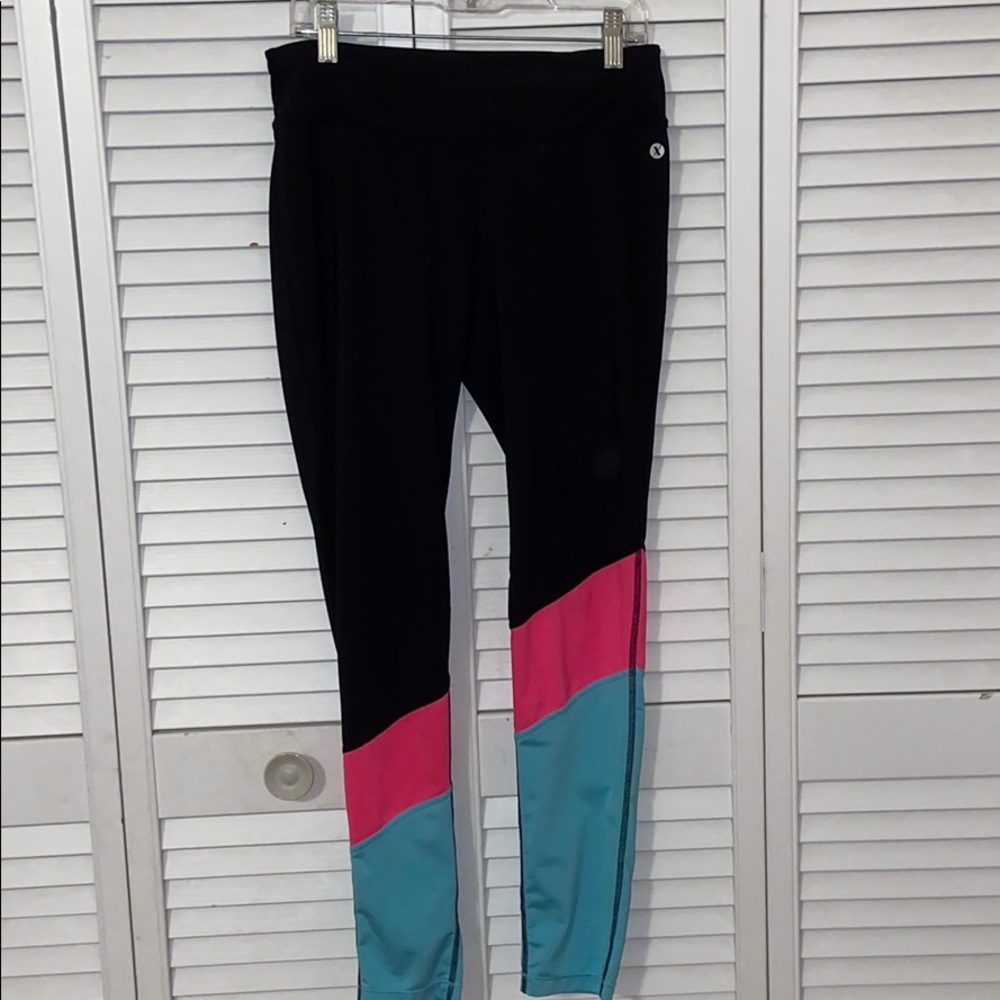 Black, Pink & Blue Leggings